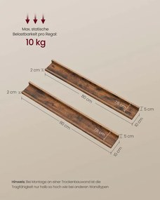 Sada nástenných políc LWS084K01