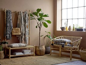 Bloomingville Bavlnený prehoz Green Recycled Cotton 160 × 130 cm