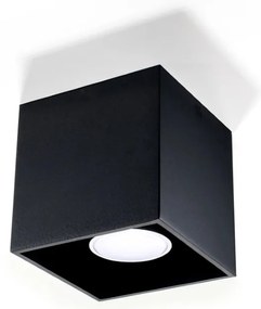 Stropné svietidlo Quad, 1x čierne kovové tienidlo