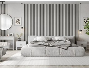 Mexen Lam-F, akustické stenové lamely 275 × 31,5 cm, filc 6 mm, biela lesklá, S105-275317-2812-054