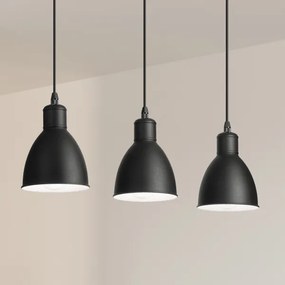 Brilagi - LED luster na lanku RIDDY 3xE27/60W/230V čierna
