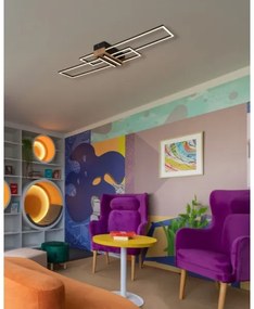 Globo 67208-40N - LED Stropné svietidlo DAKARI LED/40W/230V 3000K 25x100 cm čierna