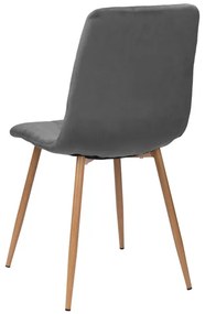Jedálenská stolička MONTANA zamatová, grafitová