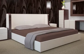 Dekorstudio Prestieradlo Jersey s gumičkou tmavo hnedé PRZJ11 Rozmer plachty: 220x200cm
