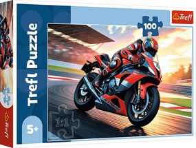 Trefl Puzzle 100 Rýchla motorka