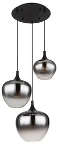 Globo 15548-3H - Luster na lanku MAXY 3xE27/40W/230V čierna
