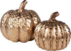 Zlatá dekoračná keramická tekvica Pumpkin - 14*14 cm