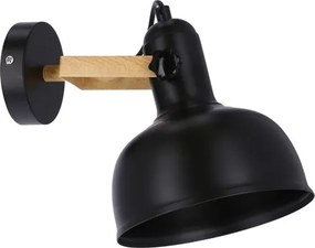 Nástenné bodové svietidlo RENO 1xE27/40W/230V čierna