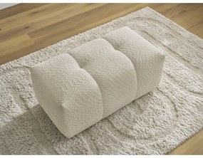 Béžová podnožka z textílie buklé Roxelane – Bobochic Paris