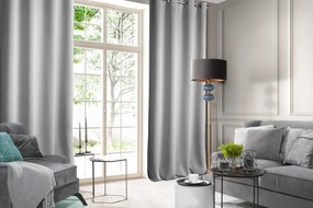 ZATEMŇOVACÍ ZÁVES NA KRÚŽKOCH ROSA 140X250 CM STRIEBORNÁ