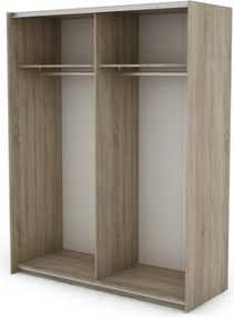 Šatníková skriňa Carlos 150/61 2D, dub sonoma, 150 cm