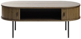Dizajnový konferenčný stolík Vasiliy 120 cm dymový dub