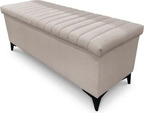 Úložná lavica/periňák Joy, šírka 139 cm, svetlo béžová látka%