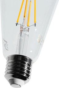 Sada 5 LED žiaroviek E27 Filament ST64 číra 4W 470 lm 2700K