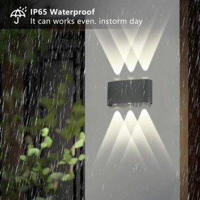 Brilagi - LED vonkajšie nástenné svietidlo FLAREBOX LED/6W/230V antracit IP65