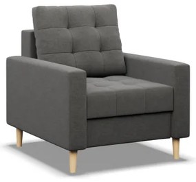 Kreslo ELMA tmavosivé