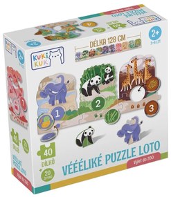 KukiKuk – Véééliké puzzle loto Výlet do ZOO