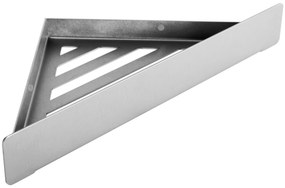 Rea Rea, kúpeľňová polica 285x145x40 mm, SF07, brúsená oceľ, REA-47005