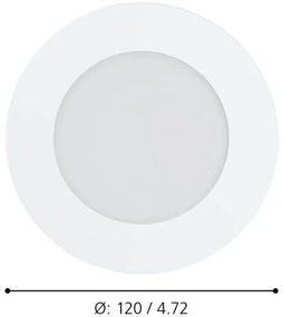 Eglo 900101 - LED Stmievateľné kúpeľňové svietidlo FUEVA-Z  LED/5,4W/230V IP44