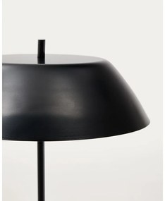 Čierna mramorová stolová lampa s kovovým tienidlom (výška 58 cm) Sayra – Kave Home