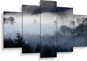 Obraz hmly nad lesom (150x105 cm)
