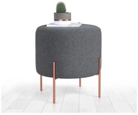 Tmavosivý taburet Copper – Artie
