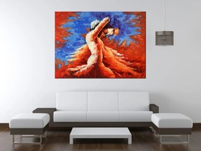 Gario Ručne maľovaný obraz Tajomný tanec Rozmery: 120 x 80 cm