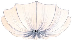 Stropné svietidlo Japandi sivá hodvábna 52 cm 3-svetlo - Plu