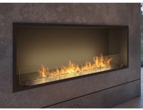 InFire - Vstavaný BIO krb 49,4x124,4 cm 6kW čierna
