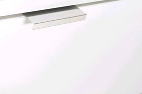 Vysoká vitrína Göteborg, biela / dub sonoma