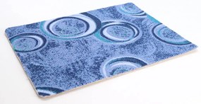 ITC, Koberec metráž Drops 74, na mieru, šíře 4m, modrá, filc, chodba / predsieň