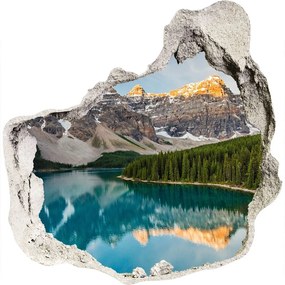 Diera 3D v stene na stenu Jazero v horách nd-p-63212991