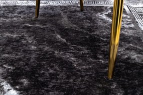 MIRO 51278.810 umývací koberec Mramor, grécky protišmykový - čierna / zlato Veľkosť: 80x150 cm