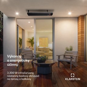 Blumfeldt CosmicBeam Ultra, infračervený ohrievač, 2200 W, IPX4, diaľkový ovládač, čierny