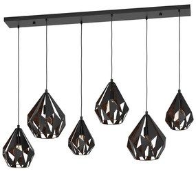 Eglo 43846 - Luster na lanku CARLTON 6xE27/40W/230V