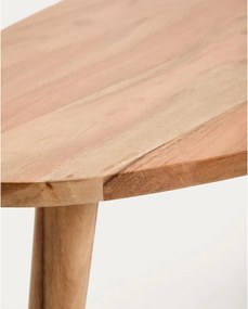 Konferenčný stolík z masívu akácie v prírodnej farbe 60x110,5 cm Duvani – Kave Home