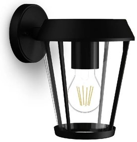 Philips Sunera vonkajšie nástenné svietidločierne, E27, max. 1x25 W