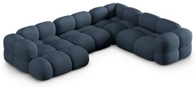 Tmavomodrá rohová pohovka (pravý roh/do tvaru "U") Loretto – Cosmopolitan Design