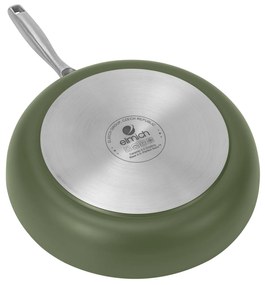 Elmich Nepriľnavá keramická panvica Vital Ø 26 cm - olivovo zelená