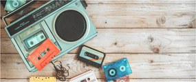 Obraz - Retro rádio (120x50 cm)