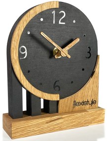Stolové hodiny Black Oak Flexistyle zs3, 16cm