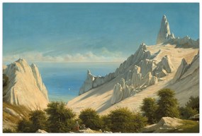 Obraz - Georg Emil Libert, View of Sommerspiret, the Cliffs of Møn, reprodukcia (90x60 cm)