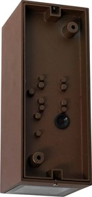 Nástenné svietidlo hrdzavohnedé 2 svietidlo GU10 AR70 IP44 s pohybovým senzorom - Baleno