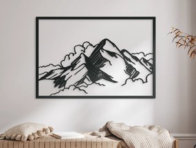 drevko Obraz Vrch v oblakoch Rozmer obrazu: 44,5 x 65 cm, Farba dekorácie: Čierna