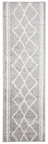 Kusový koberec Shaggy Pata šedý atyp 80x300cm