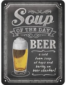 Plechová ceduľa Soup of the Day, (15 x 20 cm)