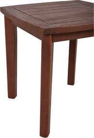 Tmavohnedé drevené hojdacie kreslo so stolíkom Sinaloa – Garden Pleasure