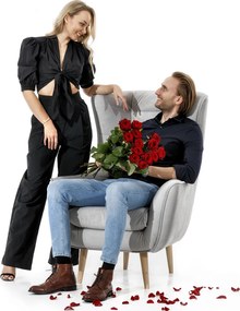Kreslo Altino 1F - ružová