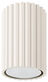 Stropné svietidlo Karbon, 1x béžové kovové tienidlo, (10 cm)