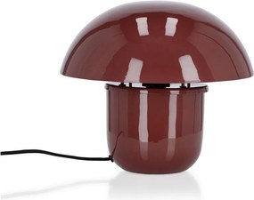 Vínovočervená kovová stolová lampa s kovovým tienidlom (výška 27 cm) Koppel – Bizzotto